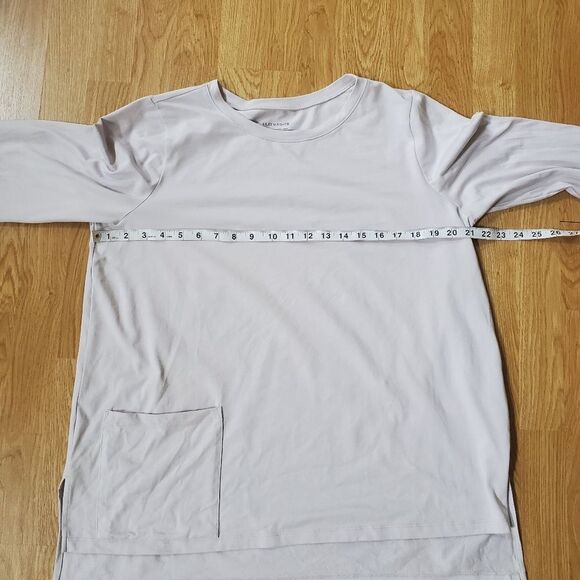 ✨ EILEEN FISHER ✨ Cotton Long Sleeve Pocket Top - [Large, Mauve] - Picture 9 of 14